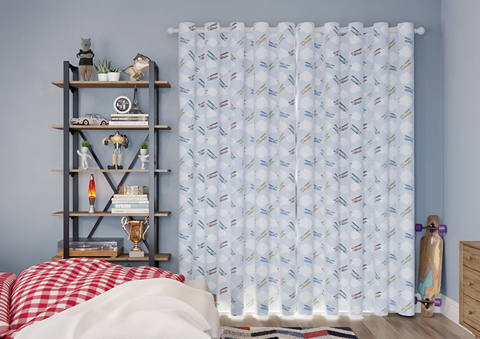 Flying Ace, Rainbow - Made to Measure Curtains - Image 7